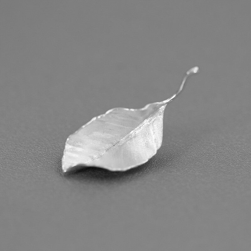 Autumn Leaves Silver Brooch,Silver,Lumivault.