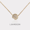 Solar Eclipse Zircon Silver Necklace,Lumivault.
