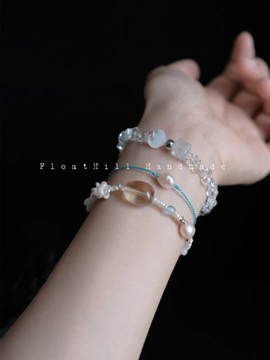 Sweet Dreams" Topaz, Citrine & Freshwater Pearl Bracelet FH1205TM