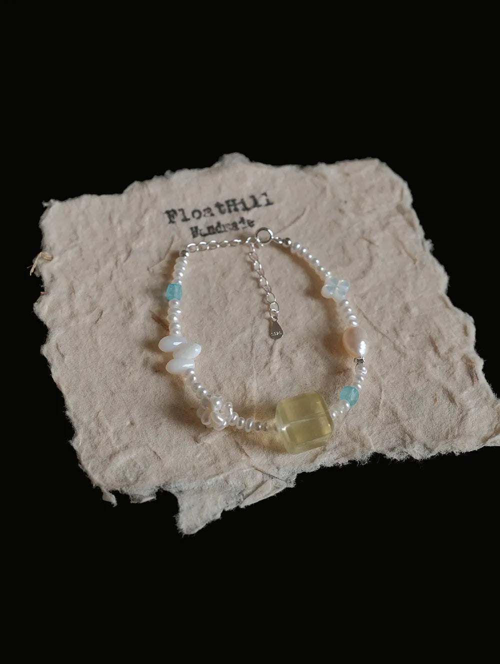 Sweet Dreams" Topaz, Citrine & Freshwater Pearl Bracelet FH1205TM