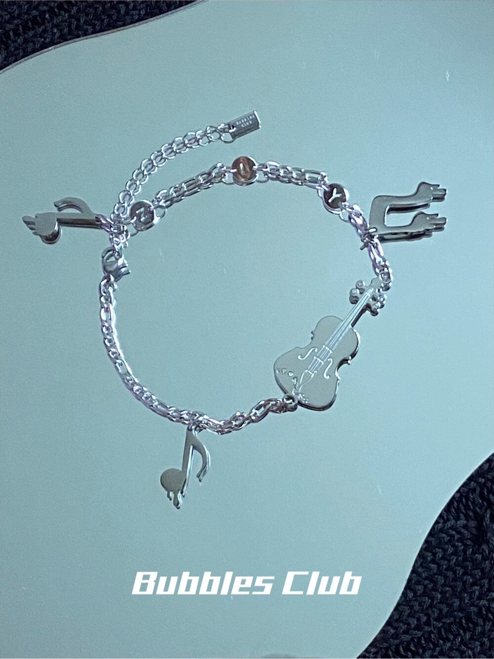 Winter Quartet Violin Cello Bracelet,Lumivault.