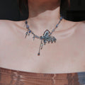 Butterfly Tassel Necklace,Lumivault.