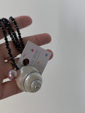 Handmade Conch Beaded Necklace,60cm,Lumivault.
