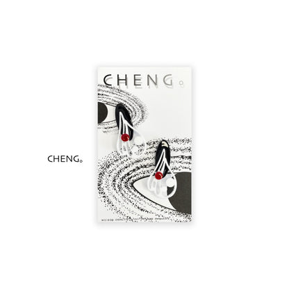 Feather Drop Acrylic Earrings