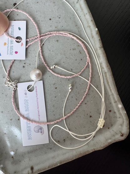 Handmade Edison Pearl Necklace,Cream White / 12-13mm,Lumivault.