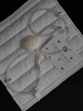 Handmade Pure Clean White Shell Necklace,40Cm,Lumivault.