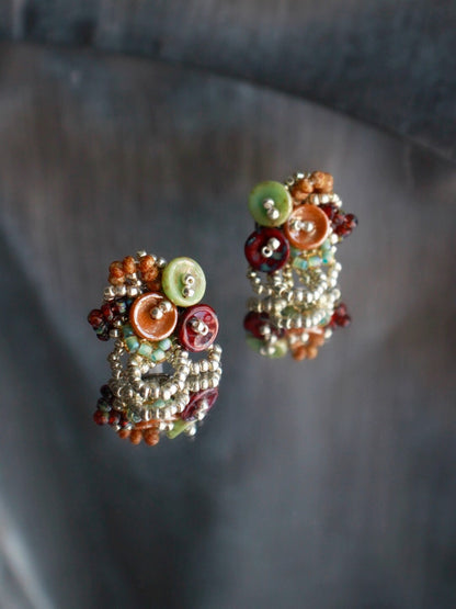 Vintage Paradise Beaded Earrings