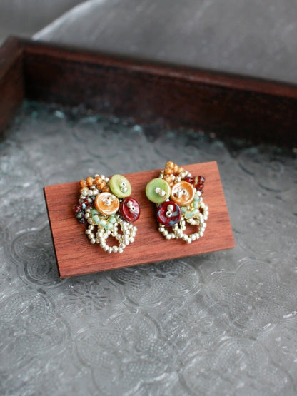 Vintage Paradise Beaded Earrings