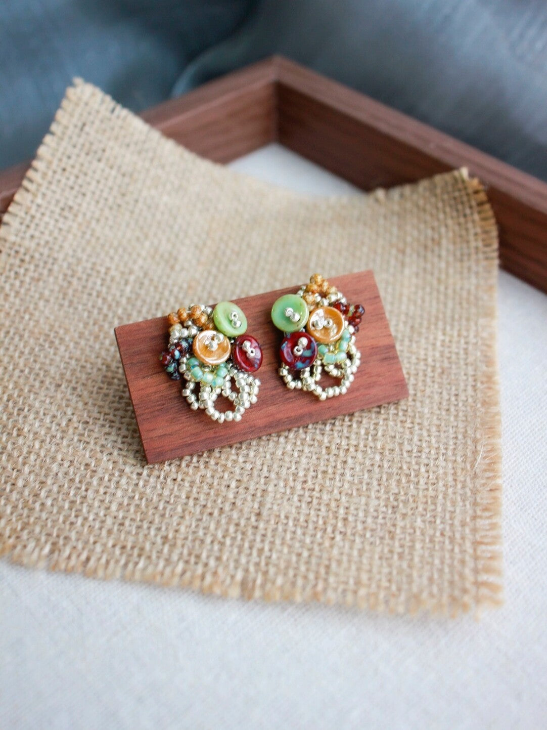 Vintage Paradise Beaded Earrings,Lumivault.