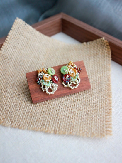 Vintage Paradise Beaded Earrings