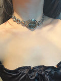 Versatile Day and Night Choker,Dark Grey,Lumivault.