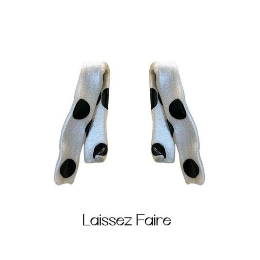 Handmade Clay Polka Dot Earrings Necklace