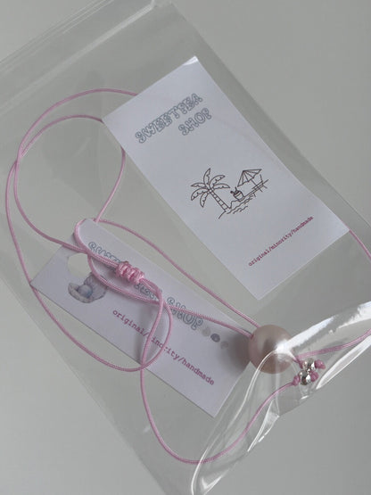 Handmade Edison Pearl Necklace,Cherry Blossom Pink / 12-13mm,Lumivault.