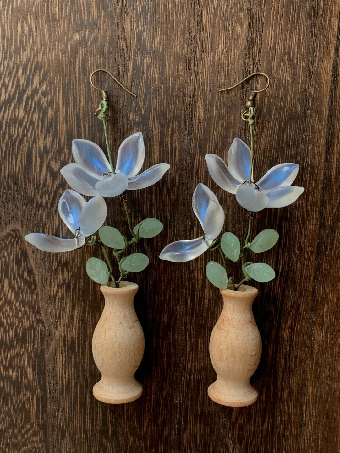 Osmanthus and Moonlight Earrings,Lumivault.
