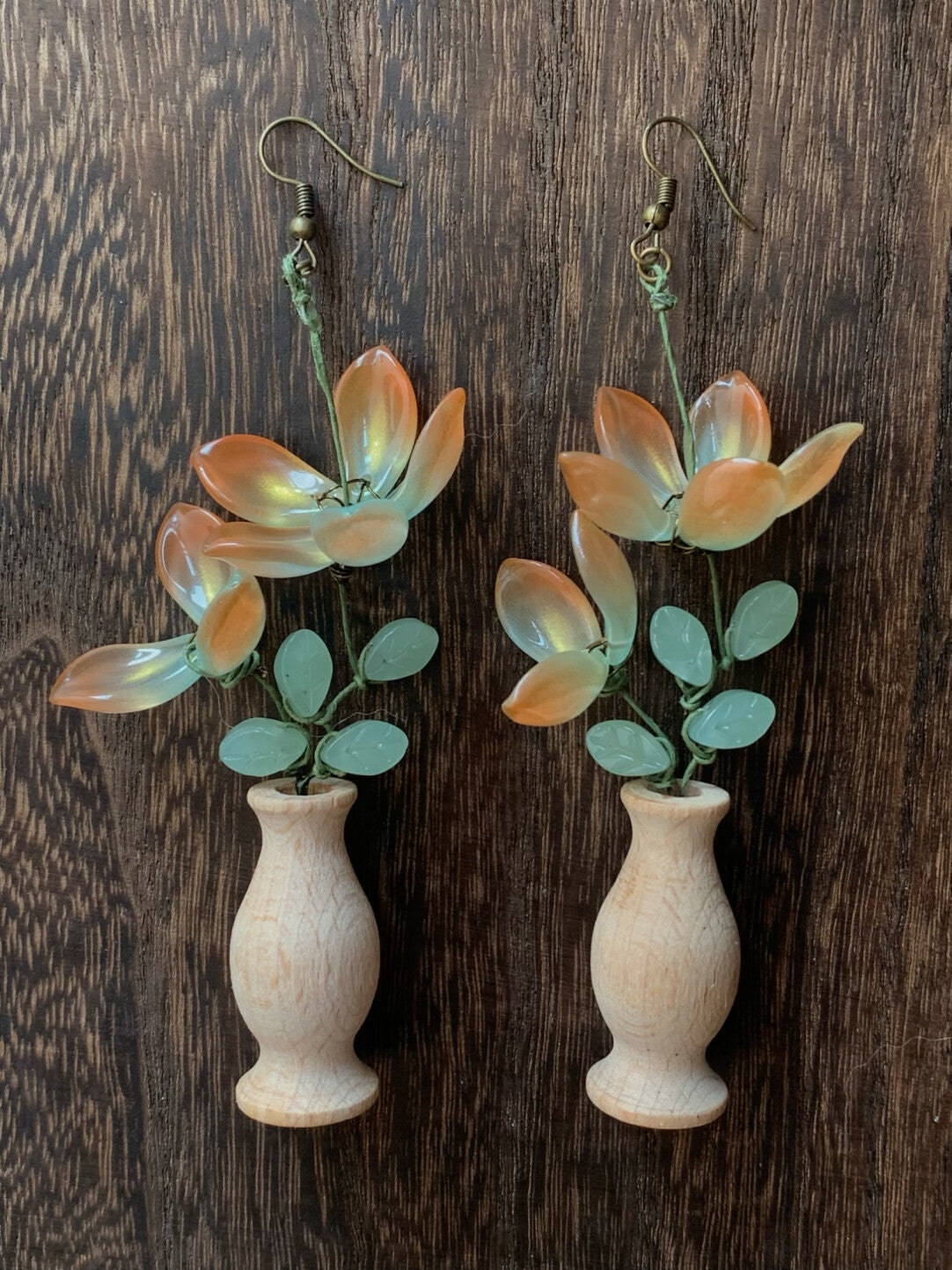 Osmanthus and Moonlight Earrings,Lumivault.