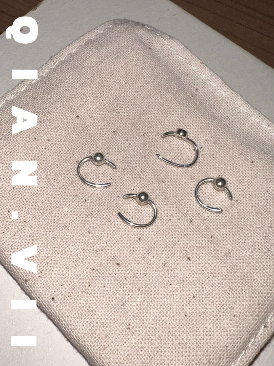 Handmade Silver Single Earring,Lumivault.