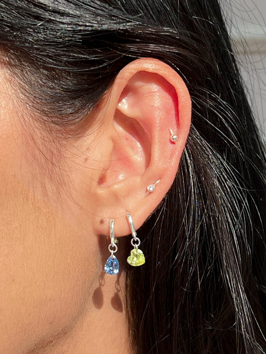 Handmade Silver Single Earring,Lumivault.
