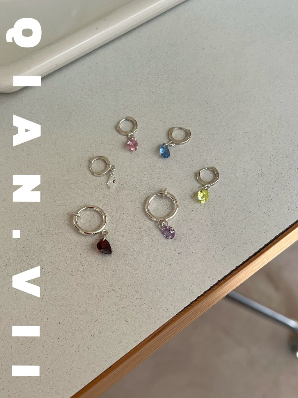 Flash Diamond Silver Single Earring,Lumivault.