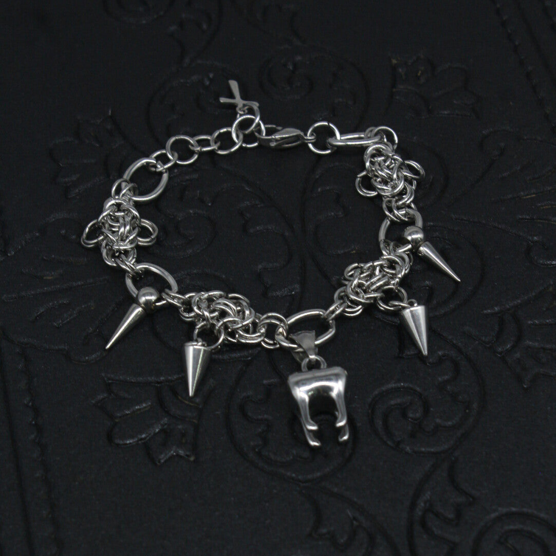 Tooth Titanium Steel Bracelet,Lumivault.