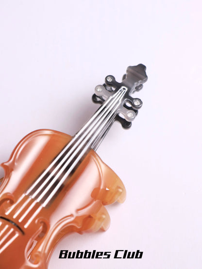 Sunset Violin Hair Clip