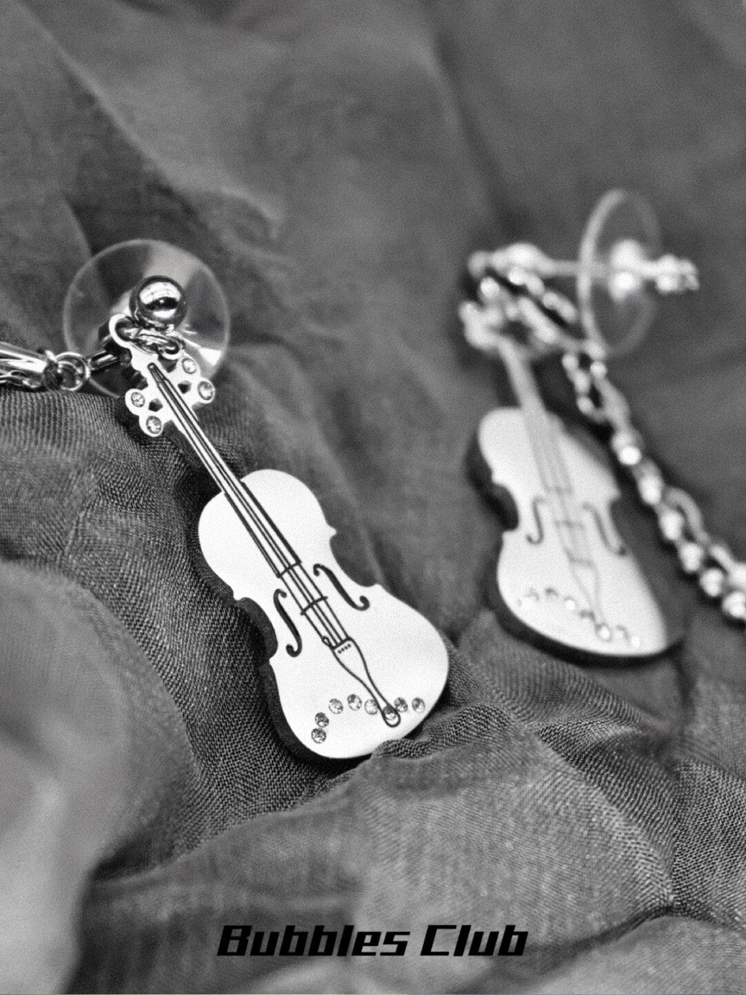 Violin Cello Earrings,Lumivault.
