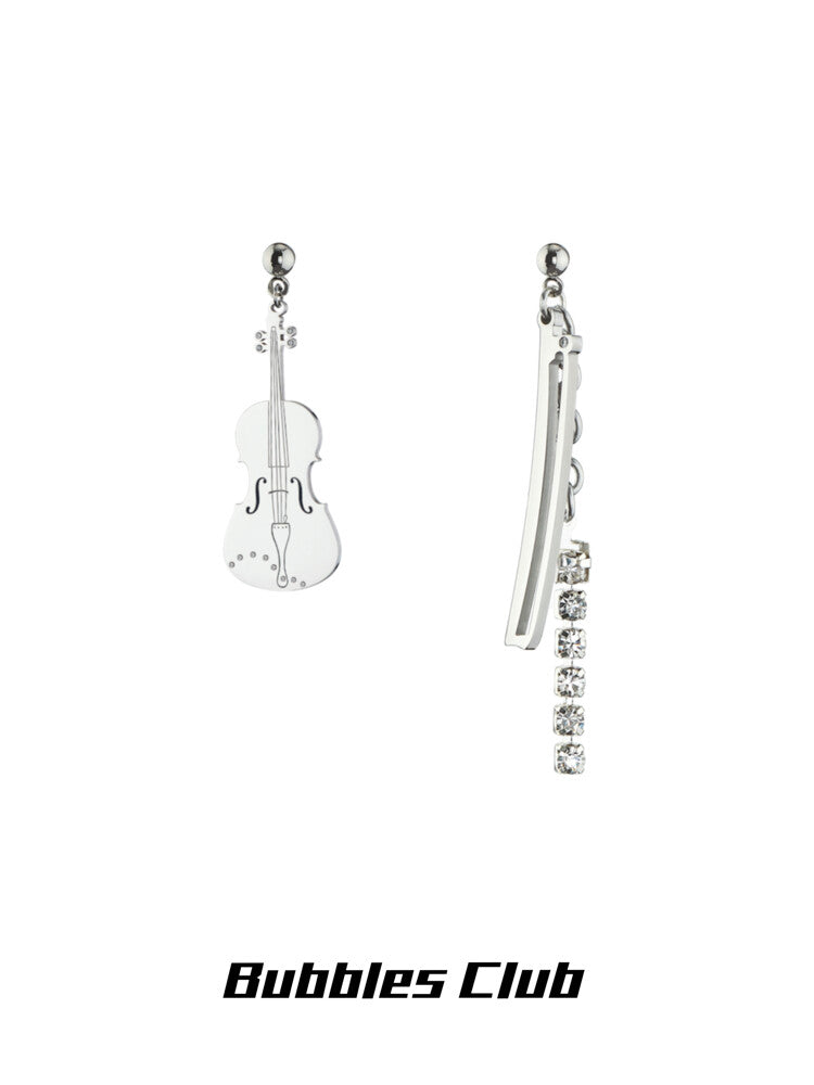 Violin Cello Earrings,Lumivault.
