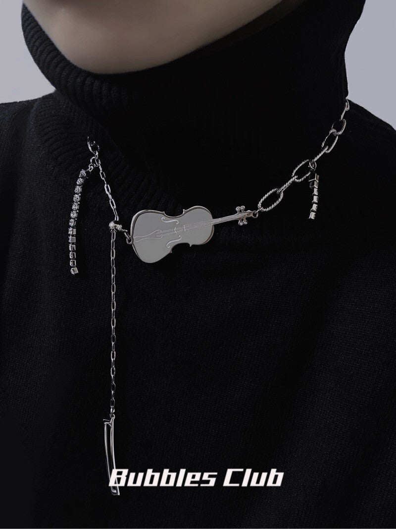 Violin Cello Earrings,[Cello] Necklace,Lumivault.