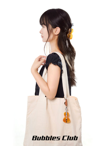 Sunset Violin Hair Clip