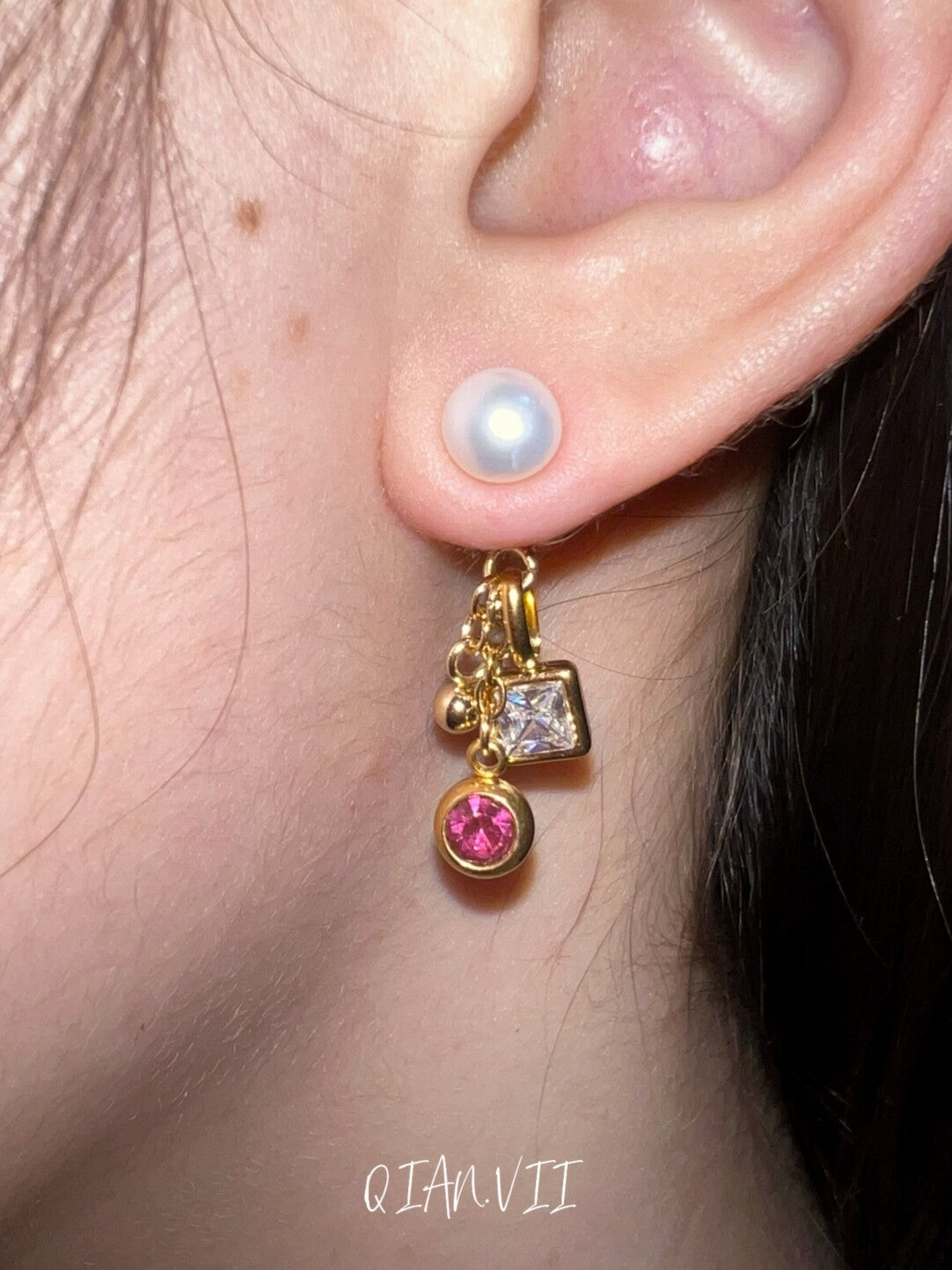 Titanium Steel Stud Earrings,Lumivault.