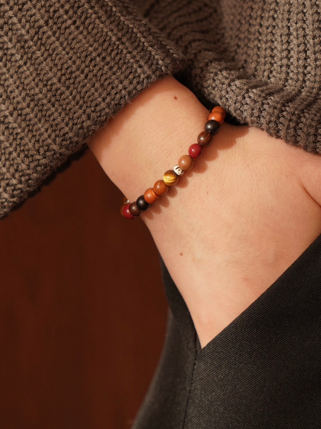 Cinnabar Tiger Eye Bead Bracelet - Lumivault