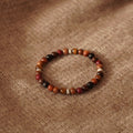 Cinnabar Tiger Eye Bead Bracelet - Lumivault