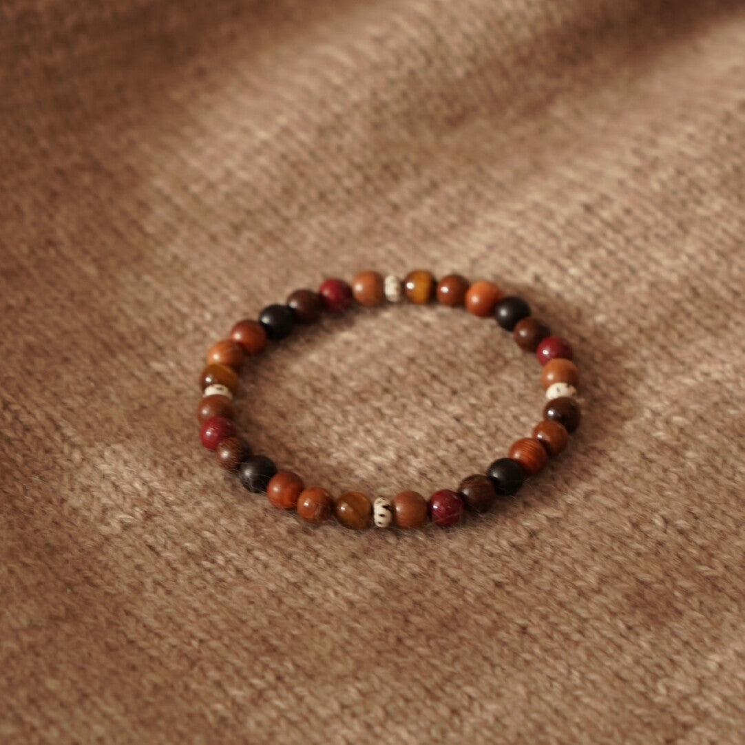 Cinnabar Tiger Eye Bead Bracelet - Lumivault