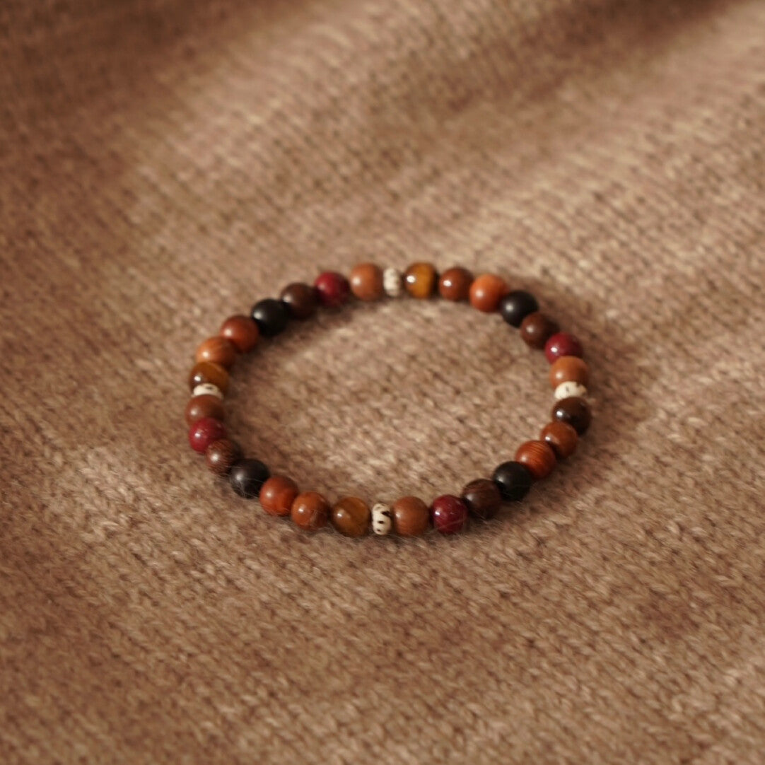Cinnabar Tiger Eye Bead Bracelet - Lumivault