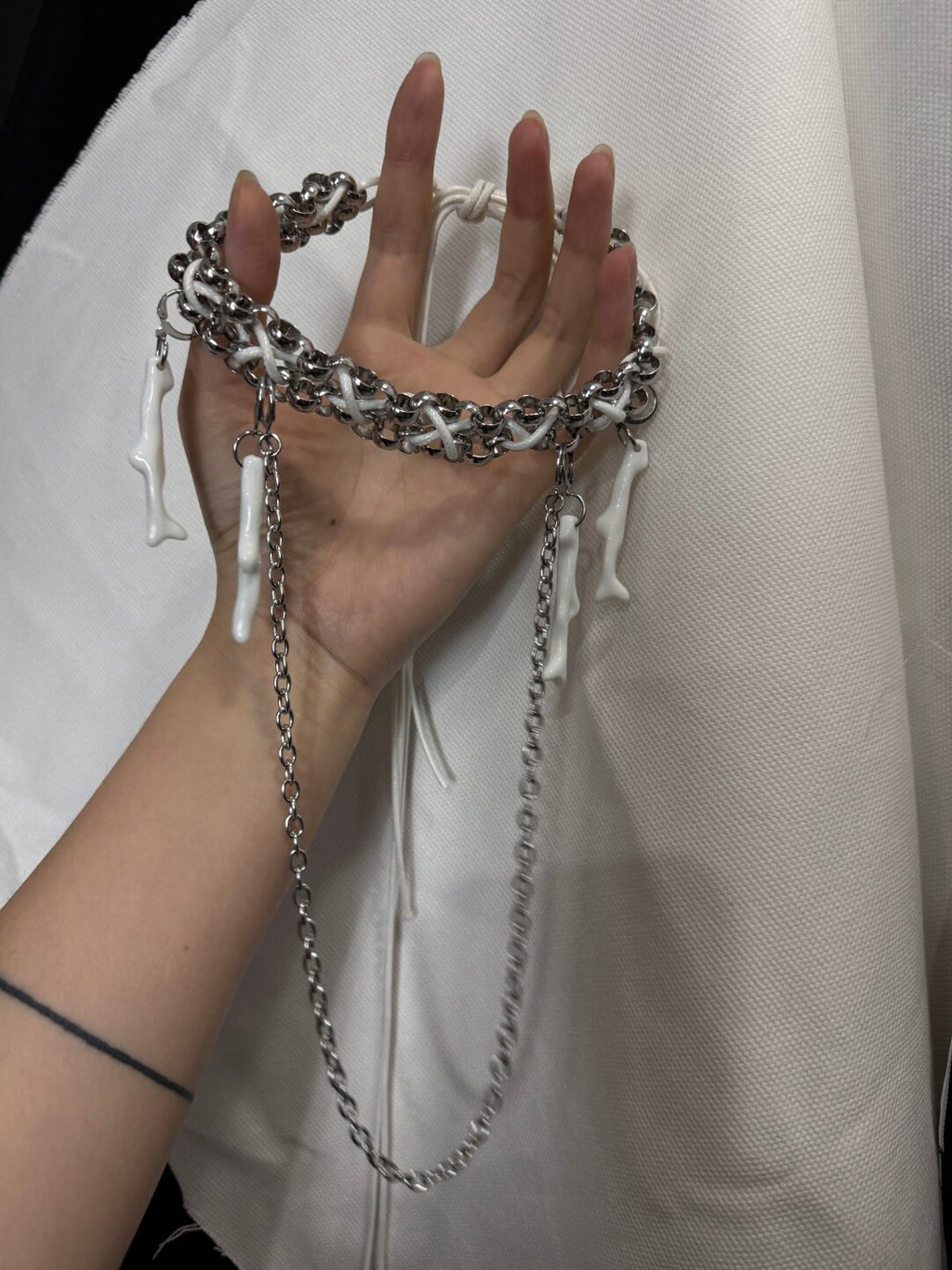 Spine Link Necklace & Waist Chain,Necklace without Pendant,Lumivault.