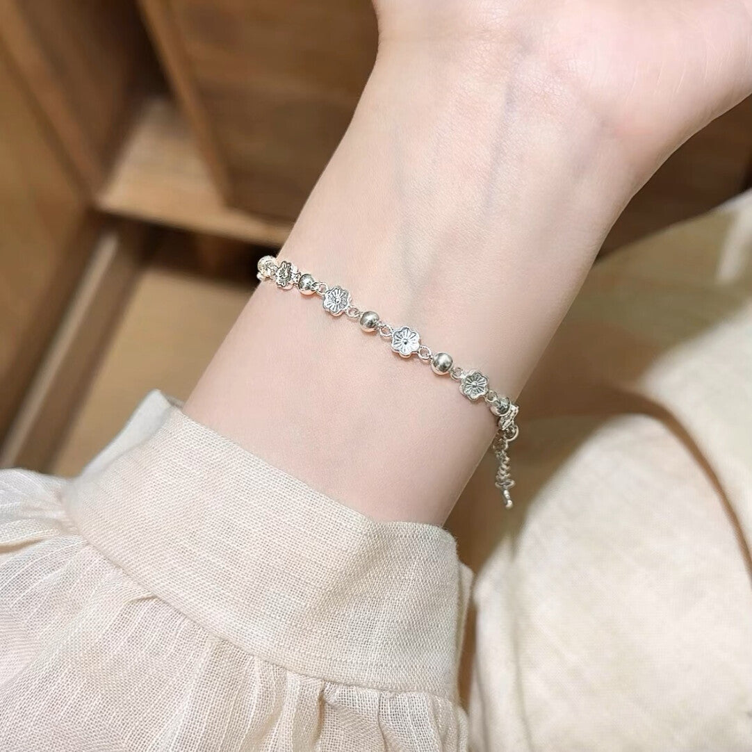 Peach Blossom Butterfly Bracelet,Lumivault.