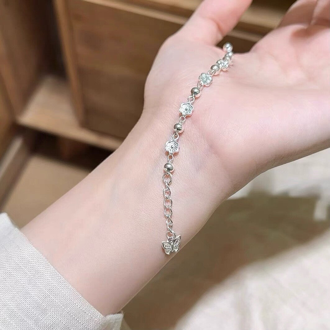 Peach Blossom Butterfly Bracelet,Lumivault.