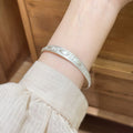 Garlic Bubble Beads Silver Bracelet,Lumivault.