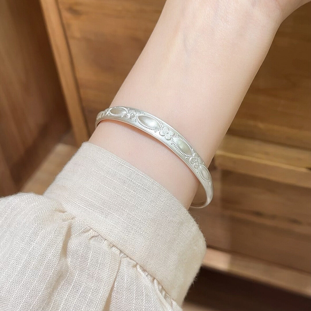Garlic Bubble Beads Silver Bracelet,Lumivault.
