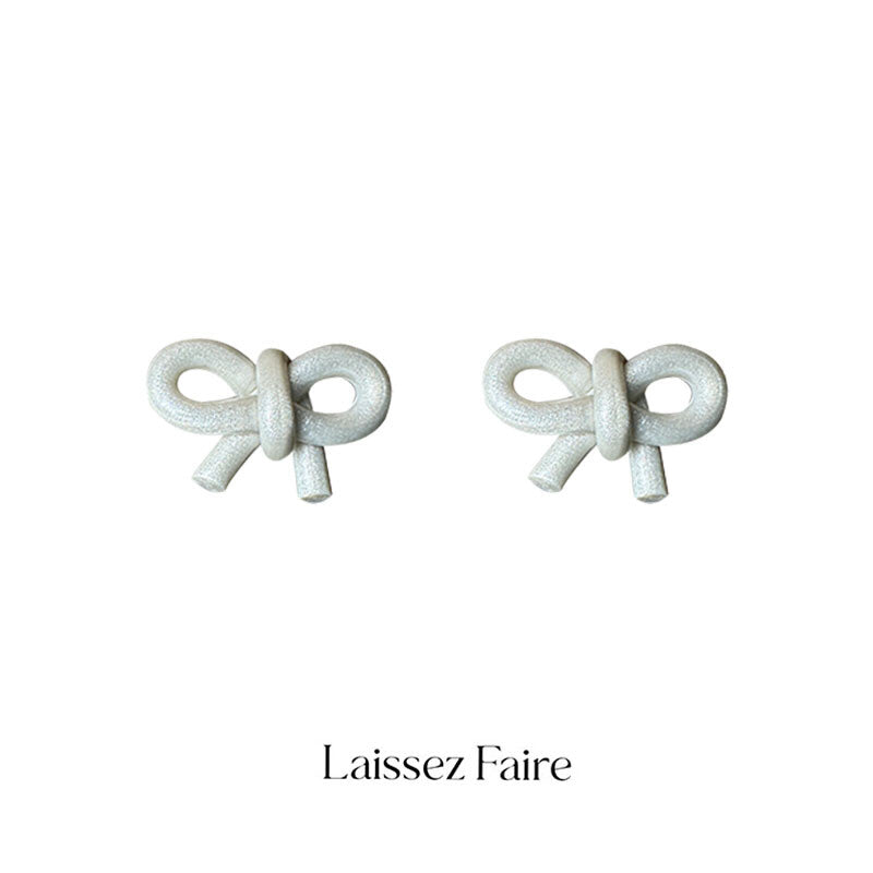 Handmade Small Bow Earrings,Clips,Lumivault.