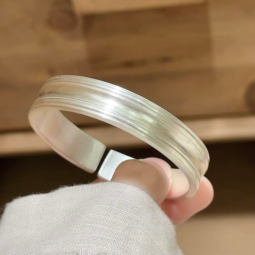 Orchid Silver Bracelet