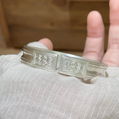 Orchid Silver Bracelet