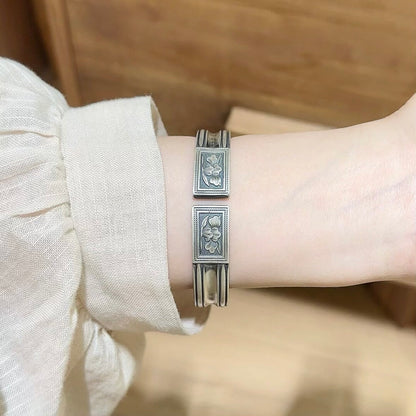 Orchid Silver Bracelet