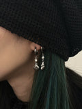 Asymmetrical Shell Titanium Steel Earrings,Lumivault.