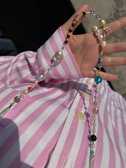 Handmade Dopamine Colorful Beads Necklace,Lumivault.