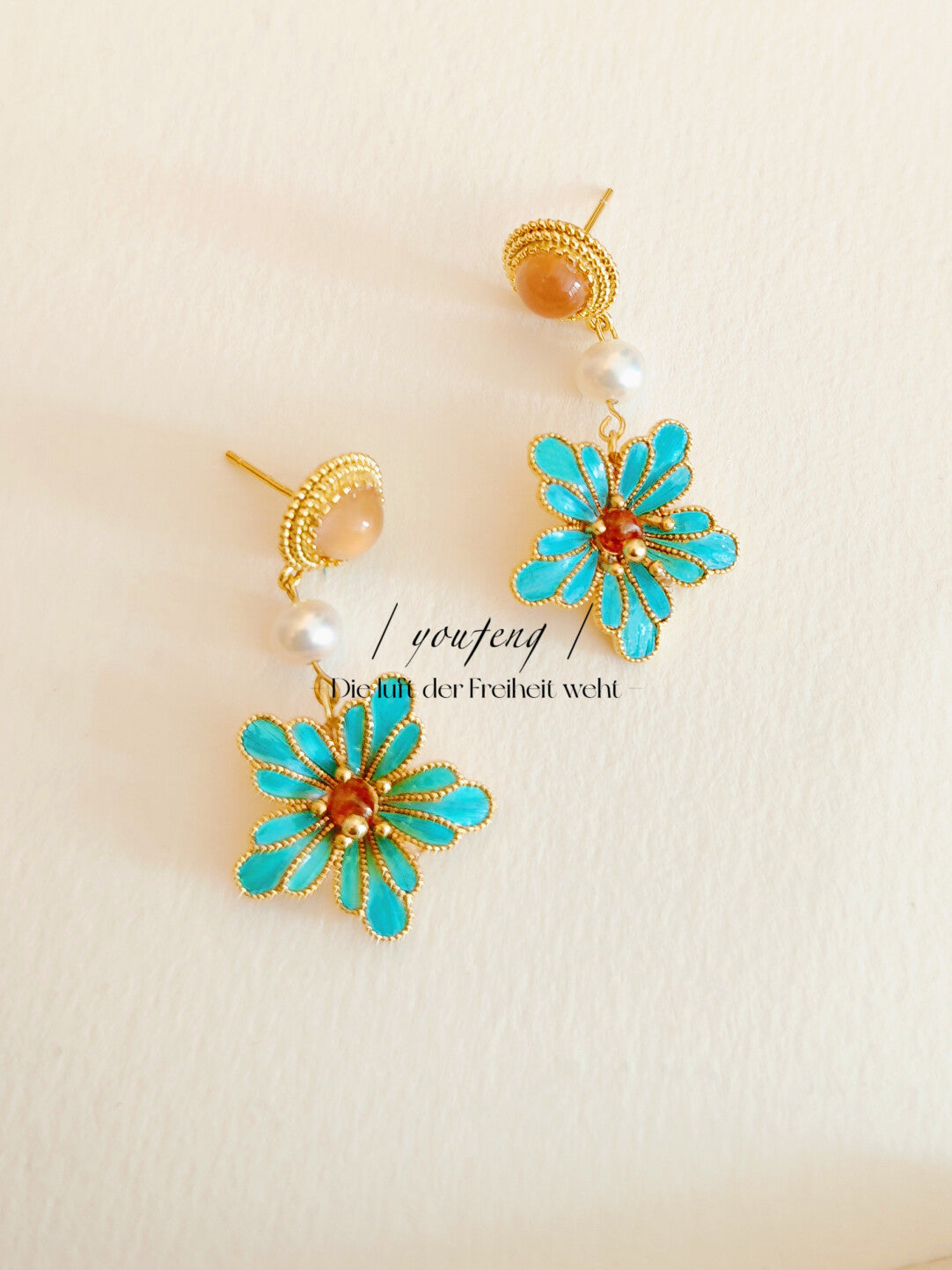 Spring Green Amethyst Agate Earrings