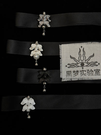 Bone Flower Choker