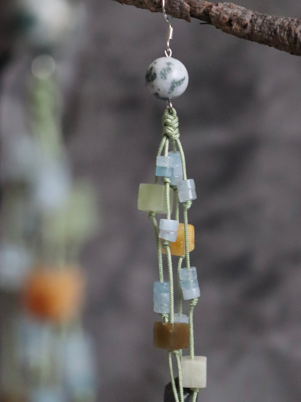 Chinoiserie In the Mountains Earrings,Lumivault.