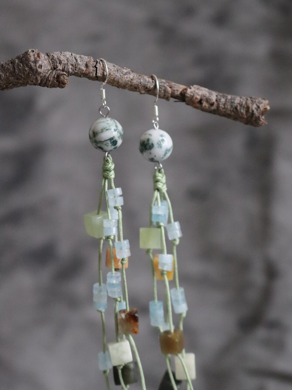 Chinoiserie In the Mountains Earrings,Lumivault.