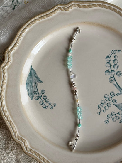 A Little Blue Beaded Bracelet