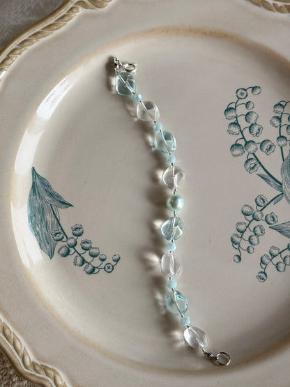 A Little Blue Beaded Bracelet